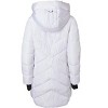 Sportoli Women's Winter Coat Down Alternative Hooded Long Vestee Puffer Jacket - 3 of 4
