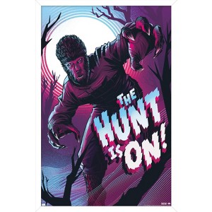 Trends International The Wolfman - The Hunt Is On by César Moreno Framed Wall Poster Prints - 1 of 4