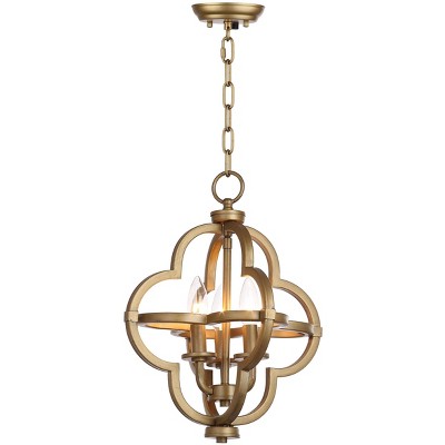 Modern Farmhouse Gold 12.25" Orb Adjustable Pendant Light