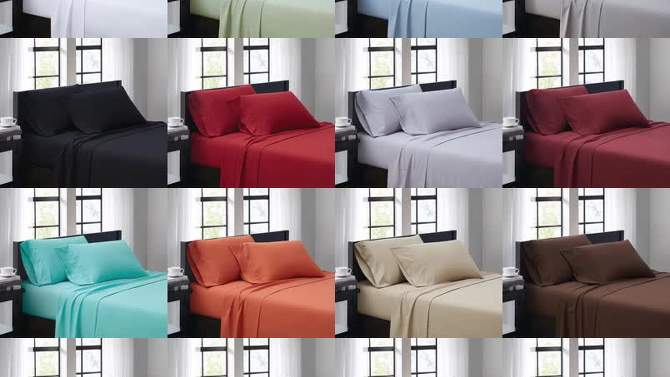 Everyday Microfiber Solid Sheet Set - Truly Soft, 2 of 5, play video