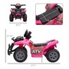 Electric Kids ATV Ride On Quad, 6V Battery Powered Four Wheeler with Music, 1.24 mph, for Ages 18–36 Months - 3 of 4