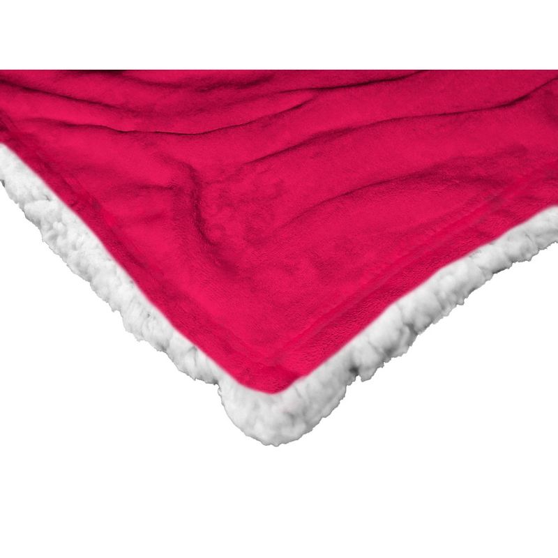 50&#34;x60&#34; MLB Philadelphia Phillies Mascot 2 Layer Silk Touch Faux Shearling Throw Blanket, 5 of 6