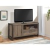 Lexicon Dogue 51" Transitional Wood TV Stand in Brown and Gunmetal - 2 of 4