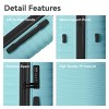 FURNIinspire Bag And Luggage Sets 3 Piece Rolling Suitcase Set, Hard Suitcases with Wheels, Lightweight Travel Luggage, Blue, 21.46"*12.01"*30.51" - 2 of 4