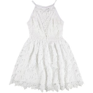 bar III Womens Illusion Fit & Flare Dress - 1 of 2