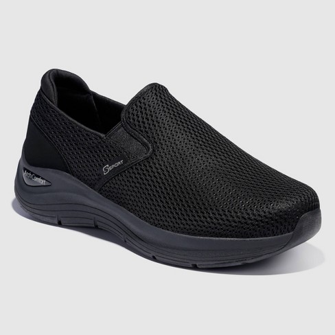 S Sport By Men's Porter Slip-on Arch Support Sneakers - Black : Target