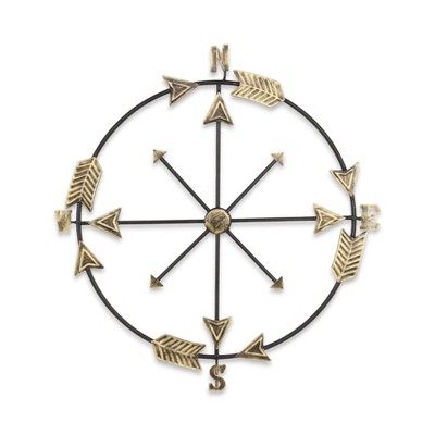 Cheung's Elara Gold and Gray Wall Compass