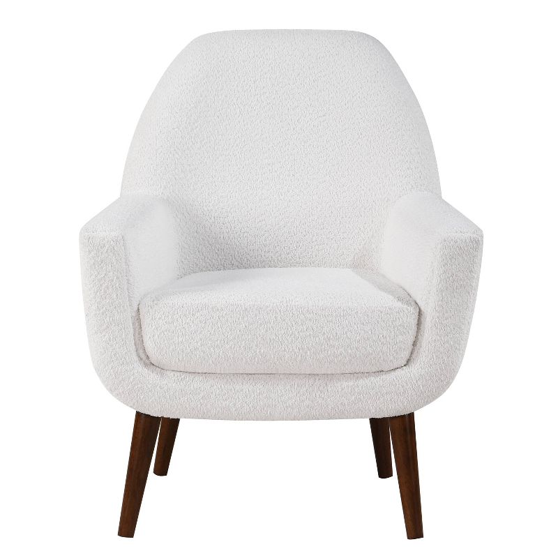 Comfort Pointe Polaris Mid Century Boucle Arm Chair White, 4 of 15