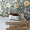Trough Mini Planter White Metal, Reed & Wood by Foreside Home & Garden - 2 of 4