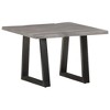 vidaXL Coffee Table Grey Solid Acacia wood 23.6x23.6x15.7 in Industrial - 2 of 4
