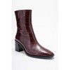 Chara - Burgundy Print Block Heel Ankle Boot (Women) burgundy printed 5.5 Prologue Shoes - 3 of 4
