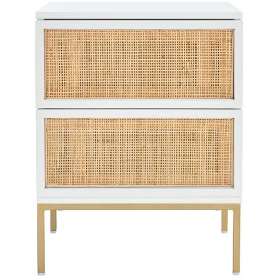 Zadie 2 Drawer Rattan Nightstand - Safavieh