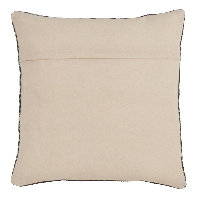 Saro Lifestyle Geo Print Tassel Pillow - Down Filled, 18" Square, Multi, 2 of 3