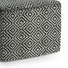 NicBex Handwoven Pouf Ottoman, Modern Home Decor Multi-Functional Footstool, Stylish Striped Design for Living Room, or Nursery - 2 of 4