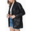 Women's Vegan Leather Blazer - BLANKNYC - 3 of 4