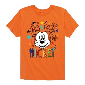 Boys' - Disney - Mickey Sketch Pattern Short Sleeve Graphic T-Shirt - 1 of 4
