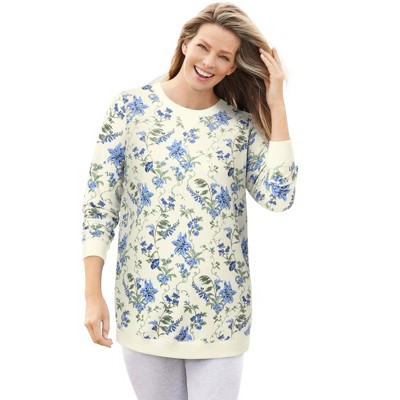 Woman Within Plus Size Fleece Sweatshirt