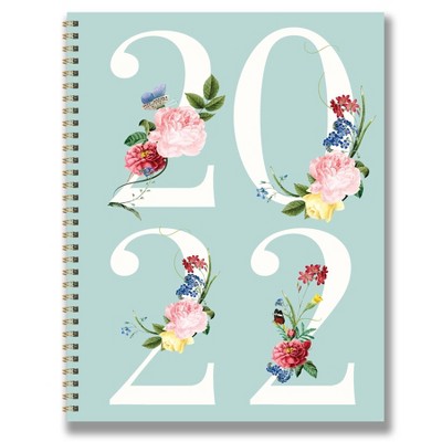 2022 Planner Weekly/Monthly Floral Year Large - The Time Factory