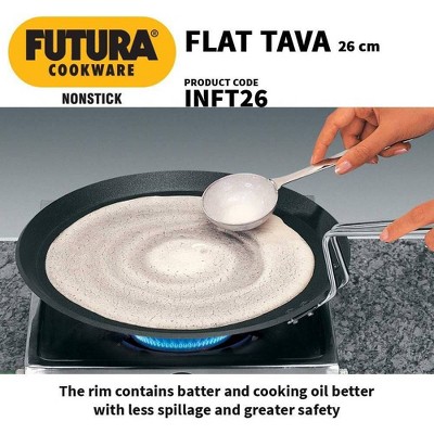 Hawkins 10" Black Nonstick Hard Anodized Aluminum Flat Tava Griddle