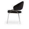 LOVMOR Modern Living Dining Room Accent Chairs w/Metal & Gold Legs,Set of 2 - 3 of 4