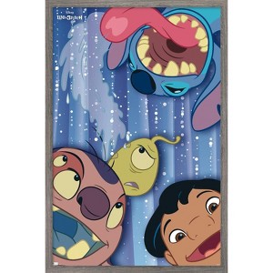 Trends International Disney Lilo and Stitch - Photobooth Faces Framed Wall Poster Prints - 1 of 4