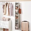 8 Shelf Hanging Fabric Shoe Organizer - Brightroom™: Closet System Component, Gray, 8 Shelves, Hanging Shoe Rack - 2 of 3