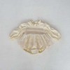 MyKids-USA Baby Girls Long Sleeves Embroidery Lace Trim Onesie - 4 of 4