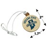 Indiana State University Sycamores Mini Small Tiny Wood Christmas Tree Holiday Ornament - 4 of 4