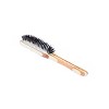 Bass Pet Brushes The Hybrid Groomer Shine & Condition, Patented & Award Winning, Natural Bristle + Alloy Pin Bamboo Handle Medium Paddle Stripe Bamboo - 3 of 4