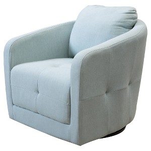 Concordia Fabric Swivel Chair - Light Blue - Christopher Knight Home, Lite Blue