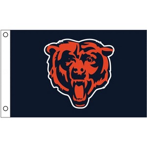 Evergreen Chicago Bears 3' x 5' Indoor Outdoor Flag for Home Apartment Dorm Rooms - 1 of 4