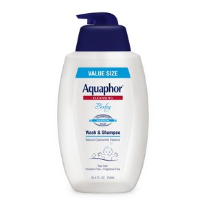 Aquaphor Unscented Baby Wash and Shampoo - 25.4oz - 1 of 4