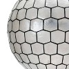 Storied Home Capiz Honeycomb Globe Pendant Light Capiz White Seashells - 4 of 4