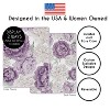 Sweet Jojo Designs Girl Crib Bedding + BreathableBaby Breathable Mesh Liner Pad Peony Floral Garden Purple Ivory and Green - 4 of 4