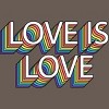 Adult Design By Humans Retro Love Is Love Pride By DudleyjazRacerback Tank Top - 2 of 2