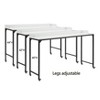 NicBex Office Desks Set of 3 with Large Desk, Movable Small Desk and Upholstered Stool for Office, Study - 3 of 4