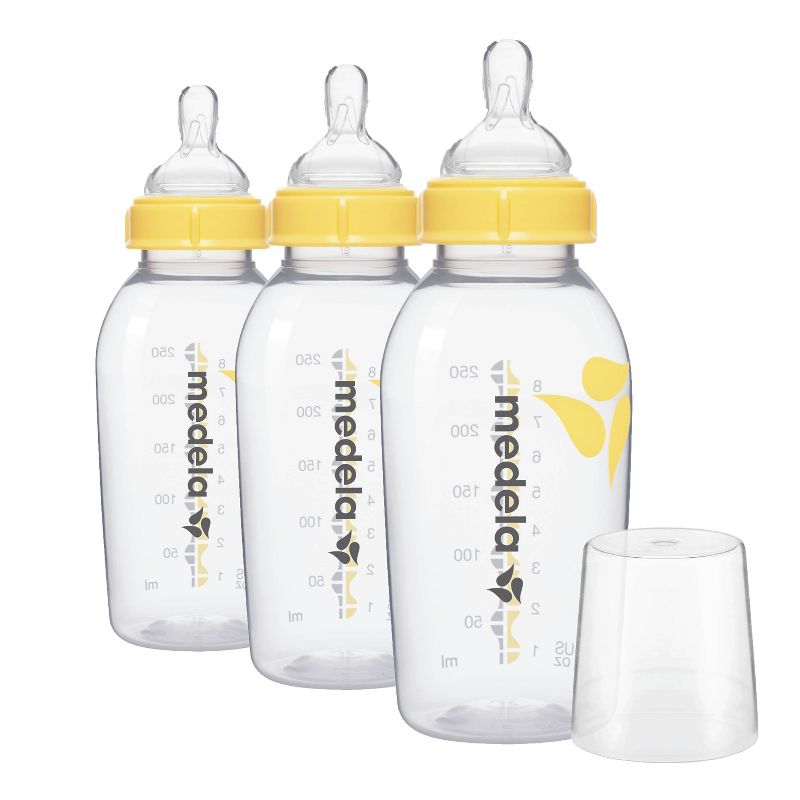 Medela Breast Milk Bottle, Collection and Storage Containers Set -3pk/8oz, 1 of 6