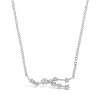 SHINE by Sterling Forever Delicate CZ Constellation Pendant Necklace Silver Taurus - 3 of 4