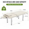 Dolonm 31.5" Stationary Massage Table with Face Pillow and Stainless Steel Adjustable Legs, Adjustable Backrest,Heavy Duty Massage Bed - 2 of 4