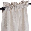 Vintage Venetian Damask Jacquard Embroidered Curtains, Set of 2 by Blue Nile Mills - 2 of 4