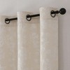 Kate Aurora 2 Piece Maxie Floral Grommet Top Window Curtain Panels - 84 in. Long - 3 of 4