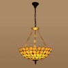YIYIBYUS Tiffany 5-Light Retro Semi-Flush Mount Ceiling Light Stained Glass Shade - 2 of 4