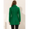 INSPIRE CHIC Women's Elegant Notched Lapel Button Single Breasted Winter Coat - 4 of 4
