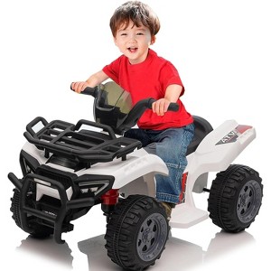 6V Kids ATV Ride-On Toy, 1.8MPH Max, Spring Suspension for Ages 1.5-4Y, 55LBS Capacity w/Music & Durable Wheels - 1 of 4