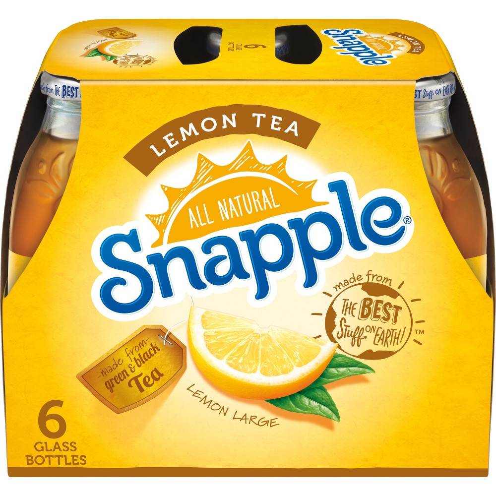 UPC 076183273746 product image for Snapple Lemon Tea - 6pk/16 fl oz Glass Bottles | upcitemdb.com
