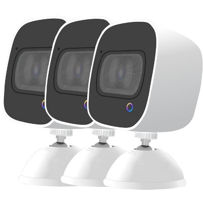 Ask OLA! 2-Way Voice Command Smart Security Camera, WiFi HD Surveillance, Motion Detection & Night Vision, Home & Office Monitoring 3 in 1 pack