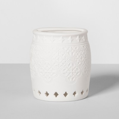 Mallorca Porcelain Toothbrush Holder White - Threshold™