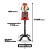 INFURNIC Arcade Games Coin Operated Gumball Machine with Adjustable Dispensing and Anti Spill Cover, Red, 17.91"*17.91"*38.19" - 4 of 4