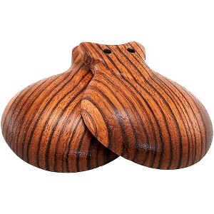 Black Swamp Percussion Two Pair of Zebrawood Castanet Cups - 1 of 1