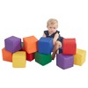 ECR4Kids SoftZone Patchwork Toddler Foam Block Playset, Soft Building Blocks, 12-Piece - 3 of 4